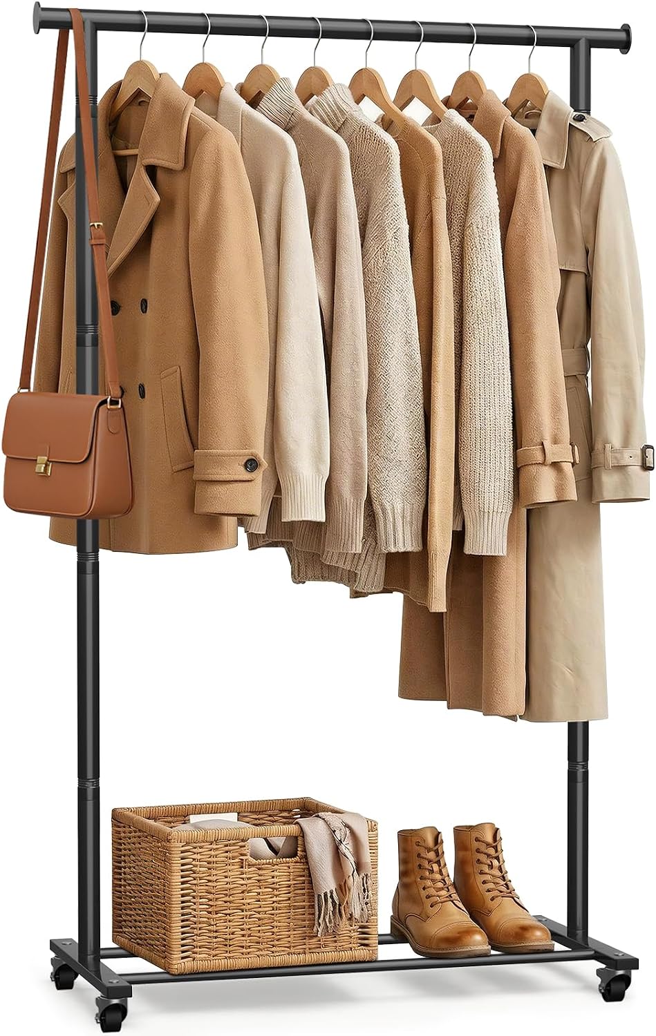 Clothes Rack, Clothing Rack for Hanging Clothes, Rolling Clothes Garmen Rack ...