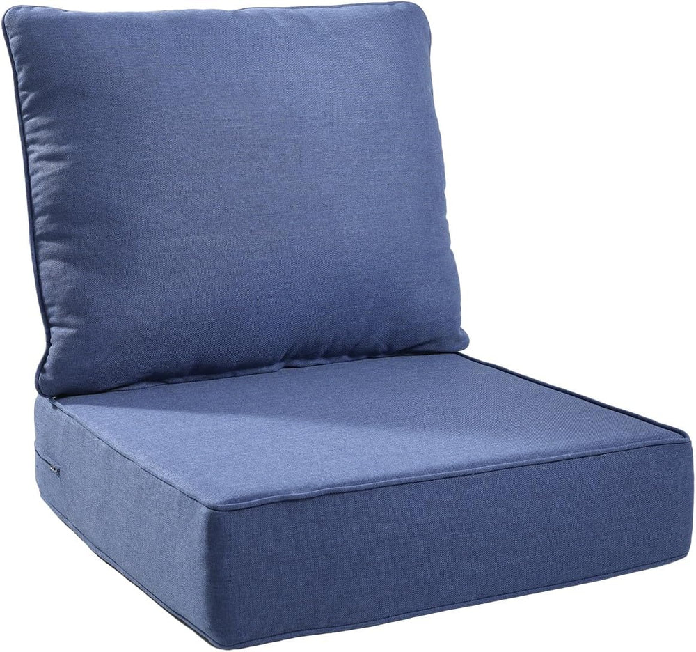 6" Thick Outdoor Chair Cushions - 22"* 24" Patio Furniture Cus...