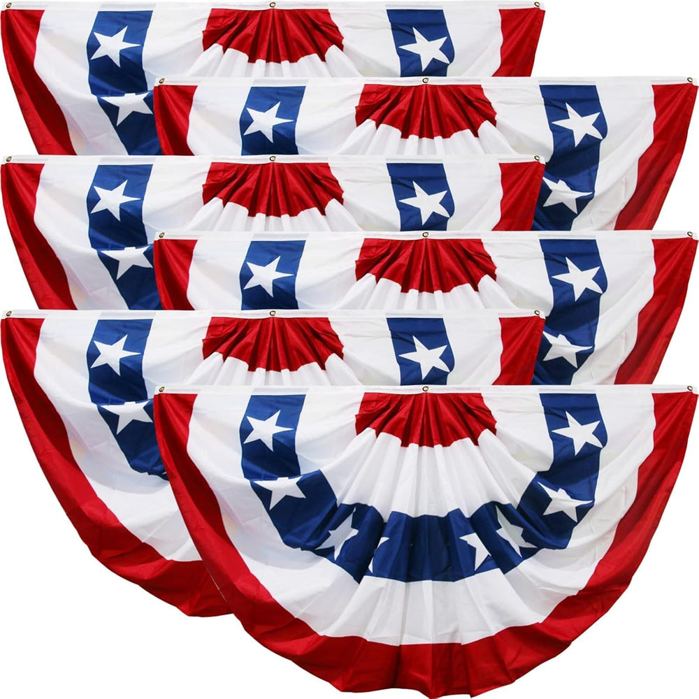 HOOSUN American Flags for Outside,Veterans Day Decorations,American Flag Bunt...