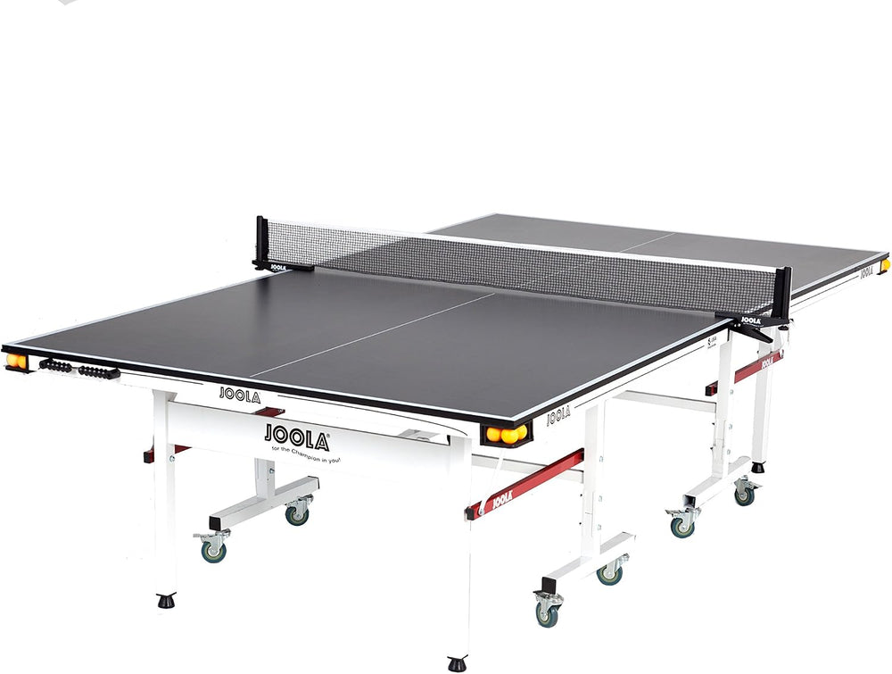 JOOLA Rally TL Professional MDF Indoor Ping Pong Table w/Quick Clamp Table Te...