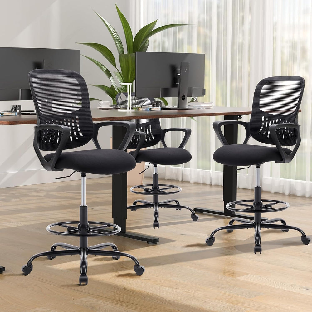 DUMOS Ergonomic Drafting Chair, Tall Office Chair for Standing Desk