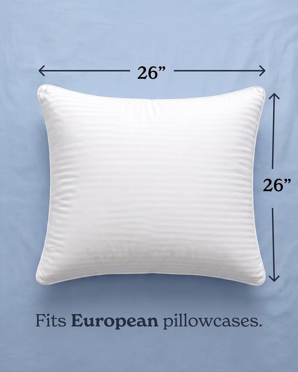 Beckham Hotel Collection Euro Size Throw Pillows (Set of 2), 26 x 26