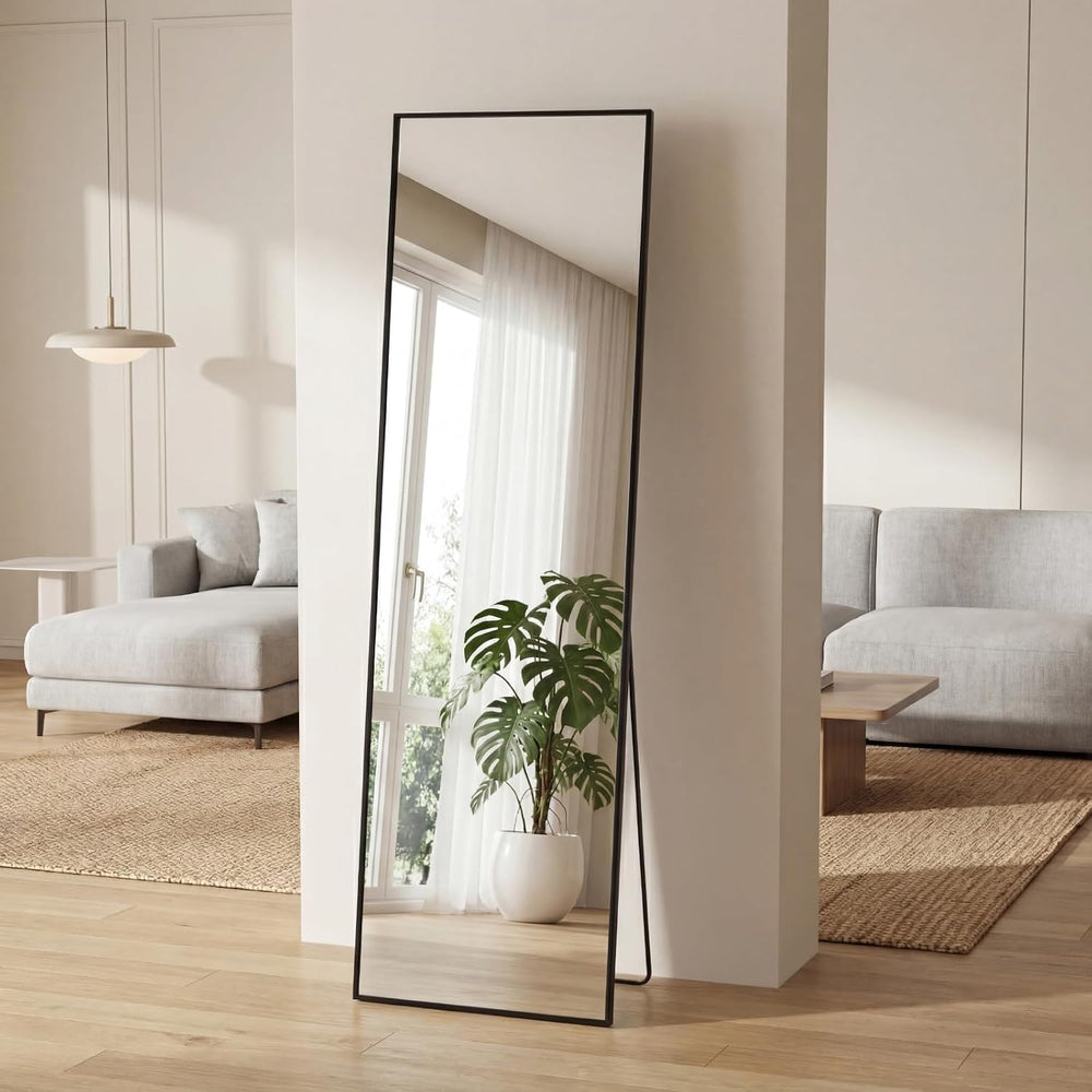 Sweetcrispy 56"x15" Full Length Mirror, Standing Full Body Mirror, ...