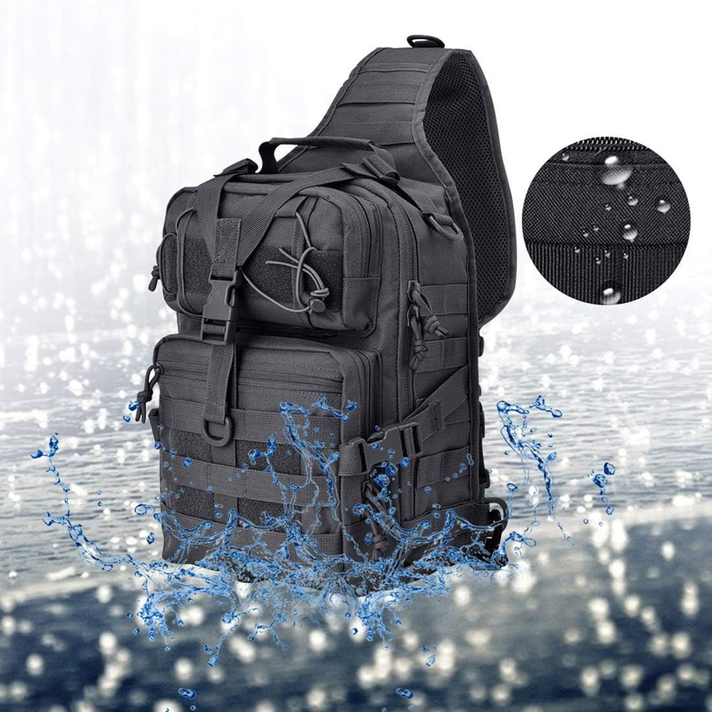 Tactical Sling Bag, Sport Bag Military Rover Shoulder Backpack EDC Assault Ra...