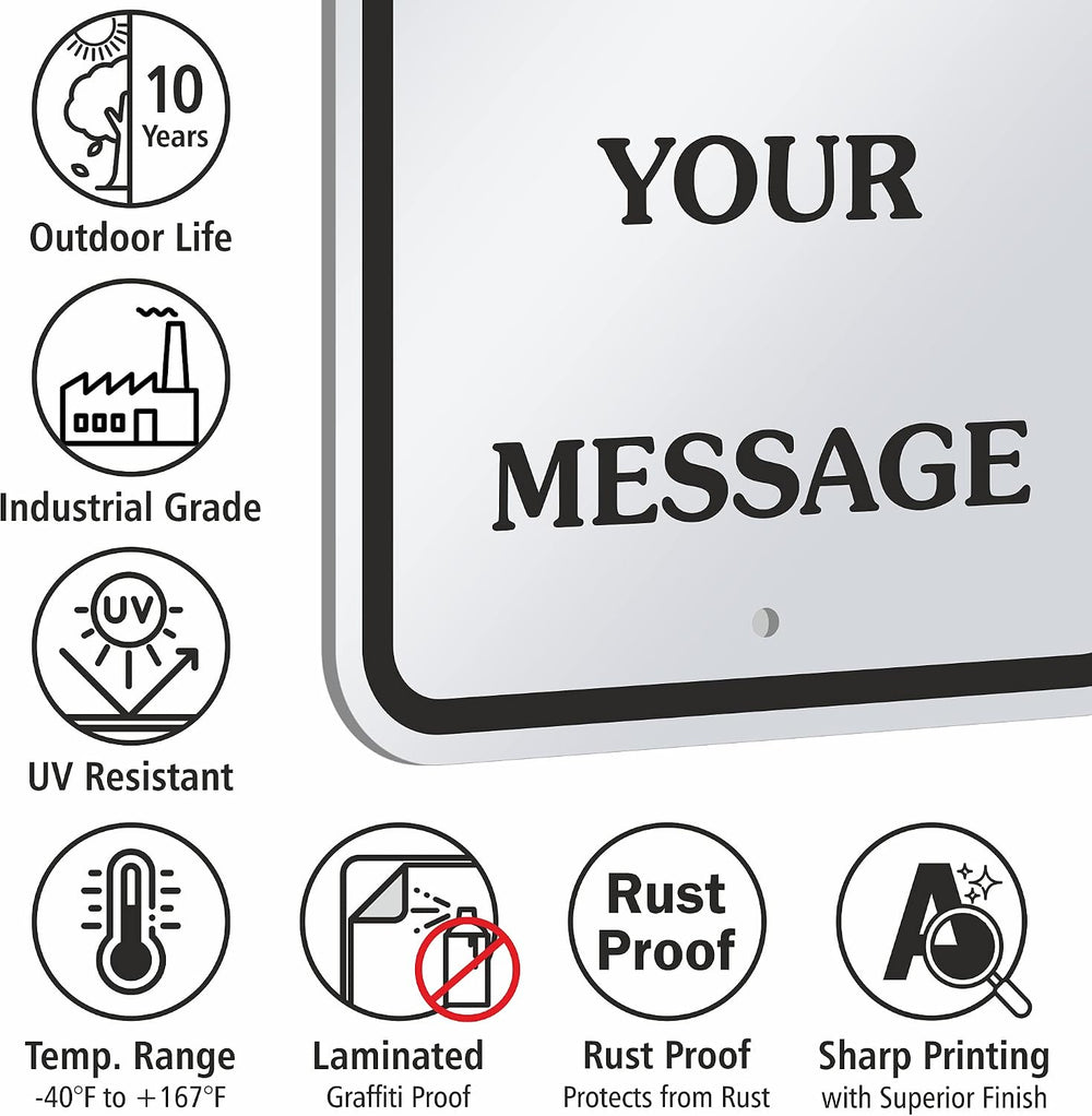 "Add Your Own Message" Customizable Sign By SmartSign | 12" x ...