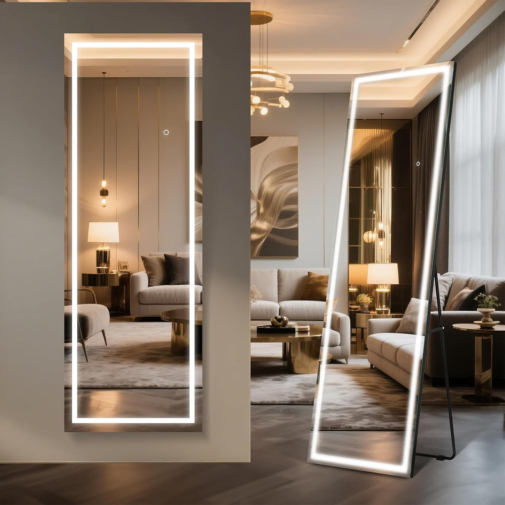 Kosmonia 56"x18" Full Length LED Mirror with Lights