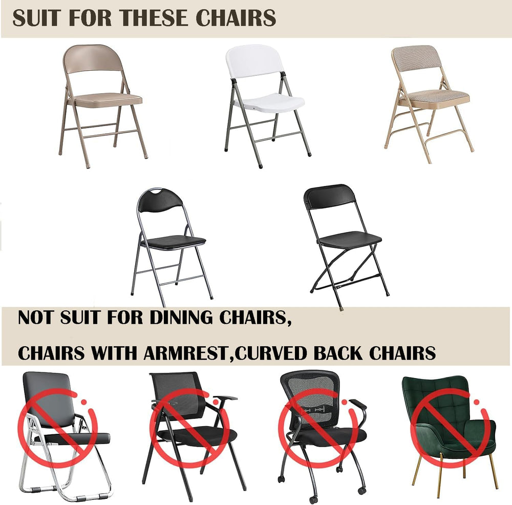 40PCS Spandex Folding Waterproof Chair Covers for Party,White New