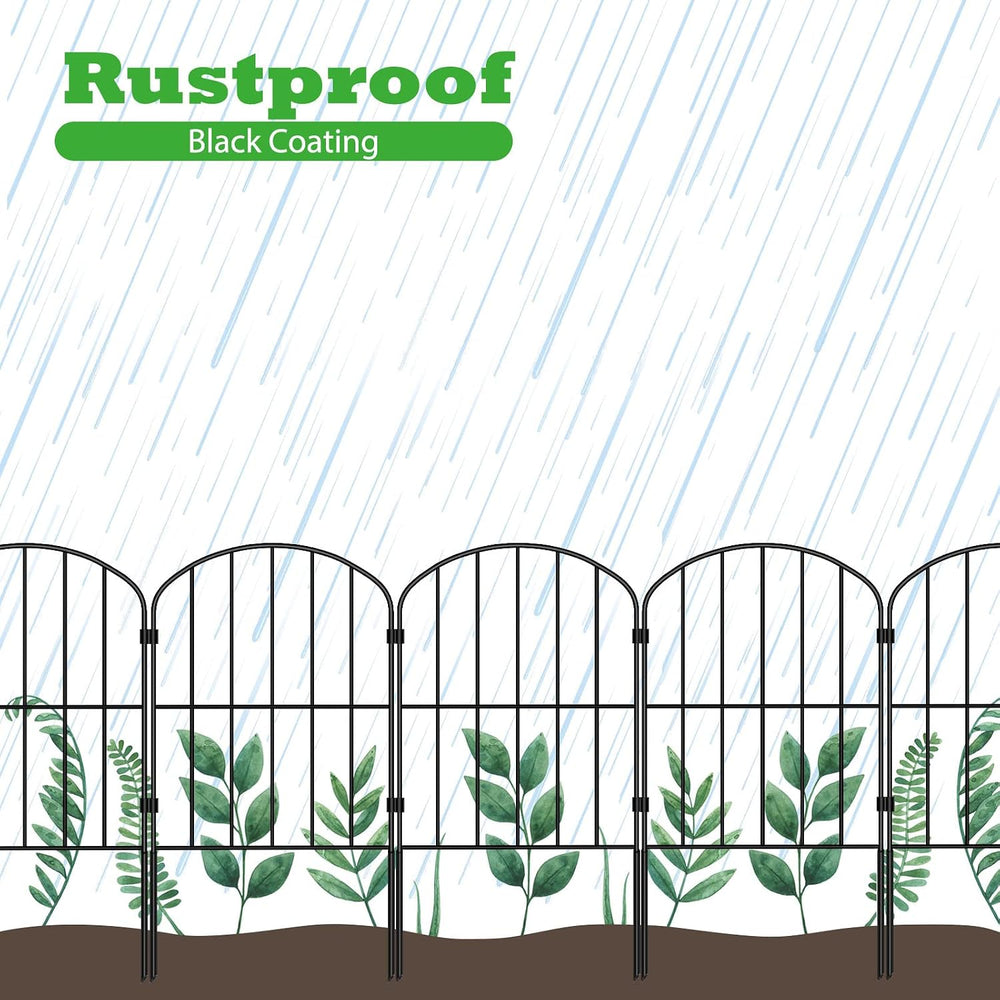 Decorative Garden Fence Fencing, 27ft (L) x 24in (H) Animal Barrier for Dog