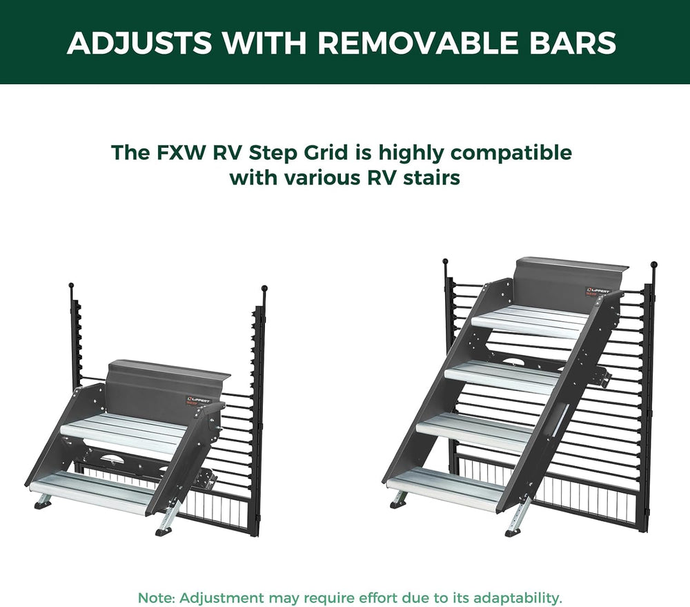 FXW Instant Dog Playpen with RV Step Grid for RV Camping, 24" H, 16 Panels