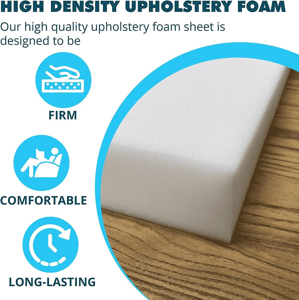 Foamma 3" x 20" x 22" High Density Upholstery Foam Padding, Th...