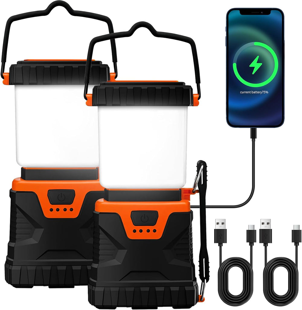 LED Camping Lantern Rechargeable,1000LM, Portable with 5 Ligth Modes, IP44 Wa...