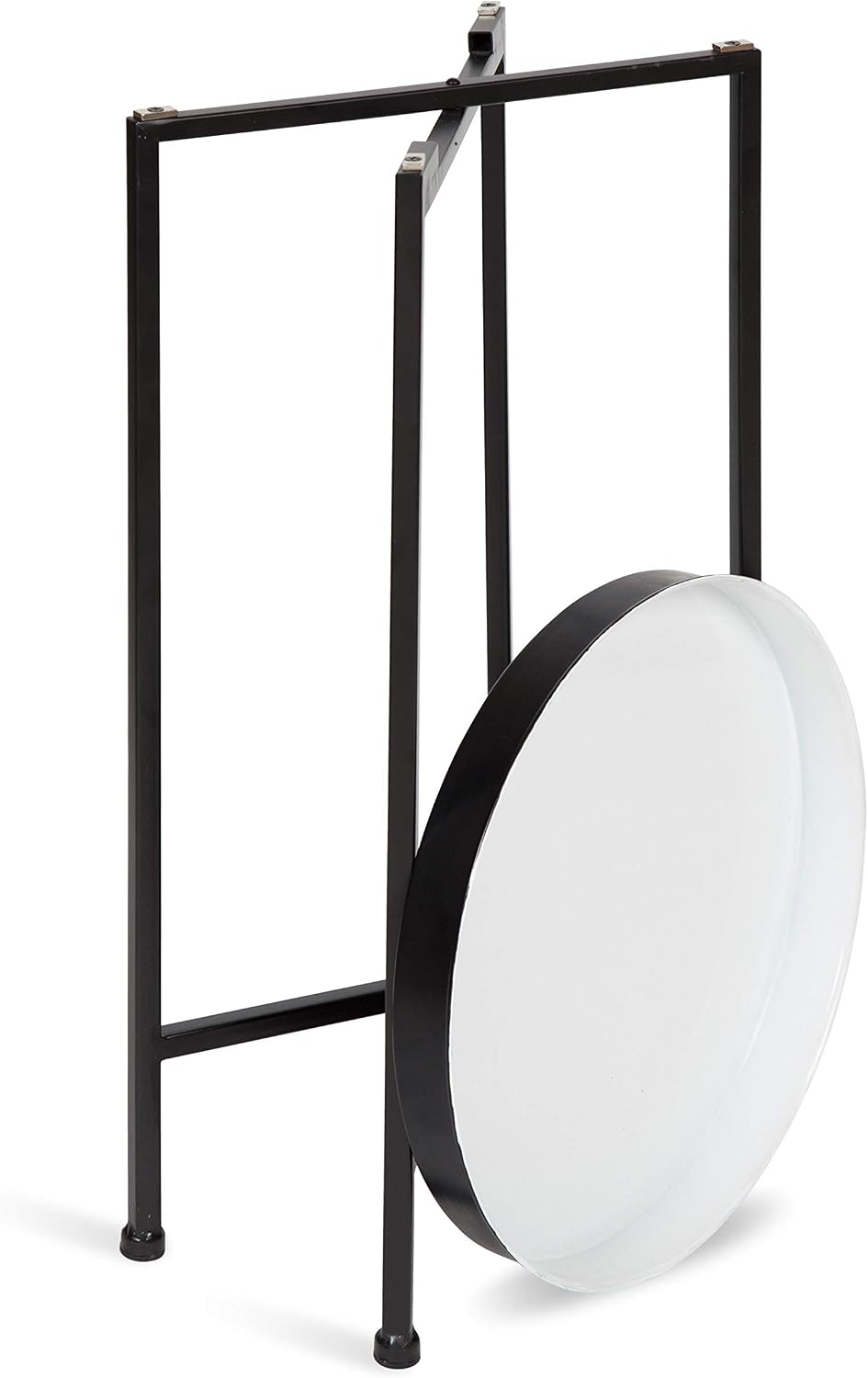 Kate and Laurel Celia Round Foldable Tray Accent Table, 14" x 14" x...