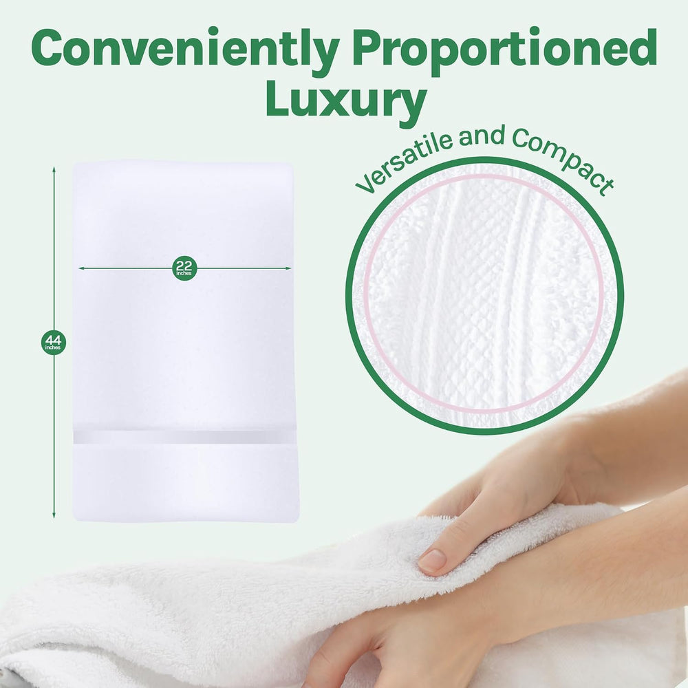 Towels N More 6 Pk 22X44 Gym Towels Hair Dry Small Bath Towel Lightweight