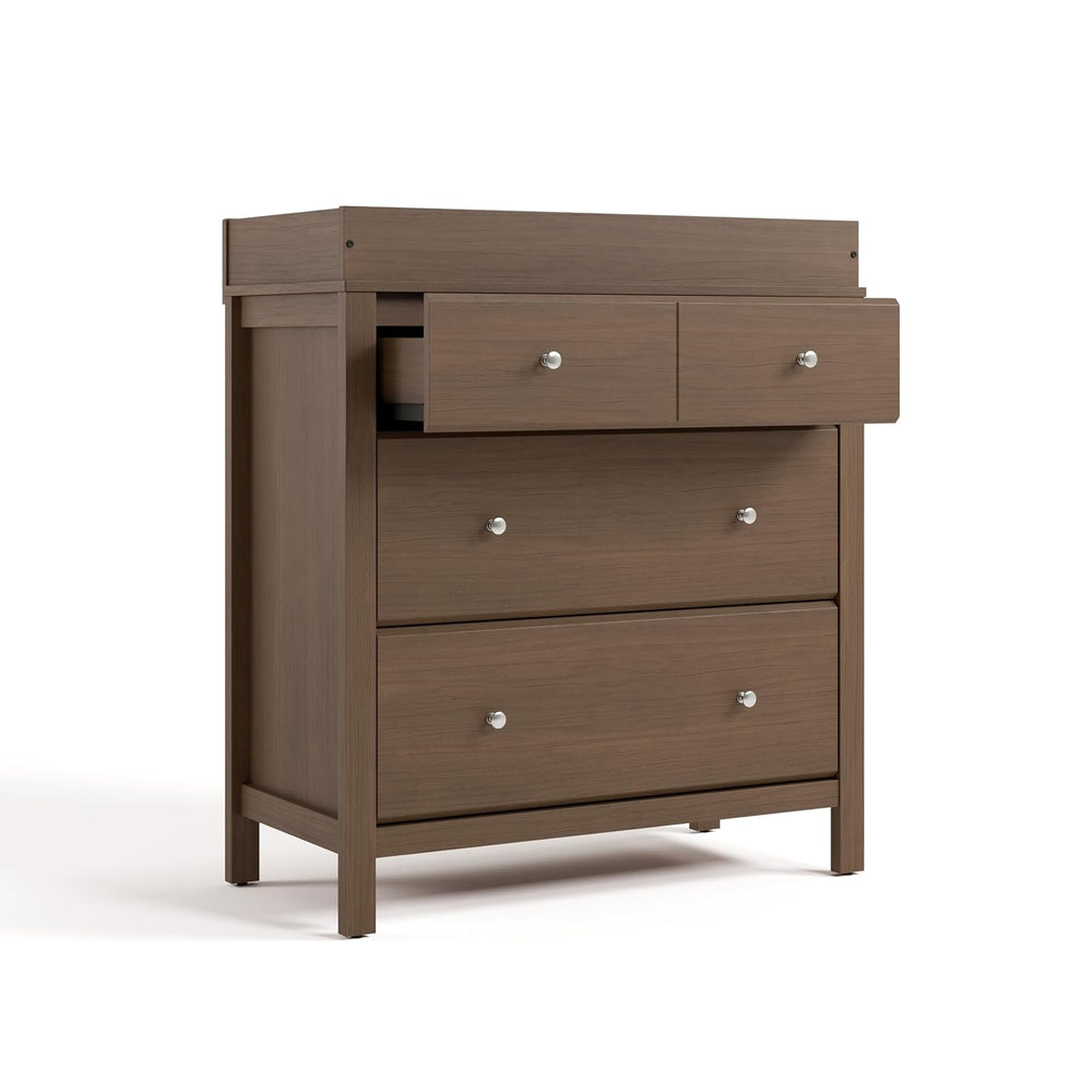 Storkcraft Horizon 3 Drawer Chest with Removable Changing Topper, Hazelnut