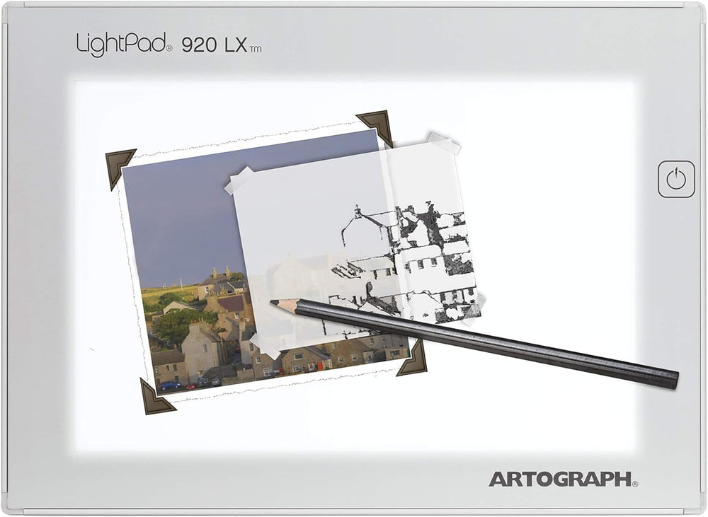 Artograph LightPad 920 LX Thin Dimmable LED Light Box, White, 9 x 6 Inch