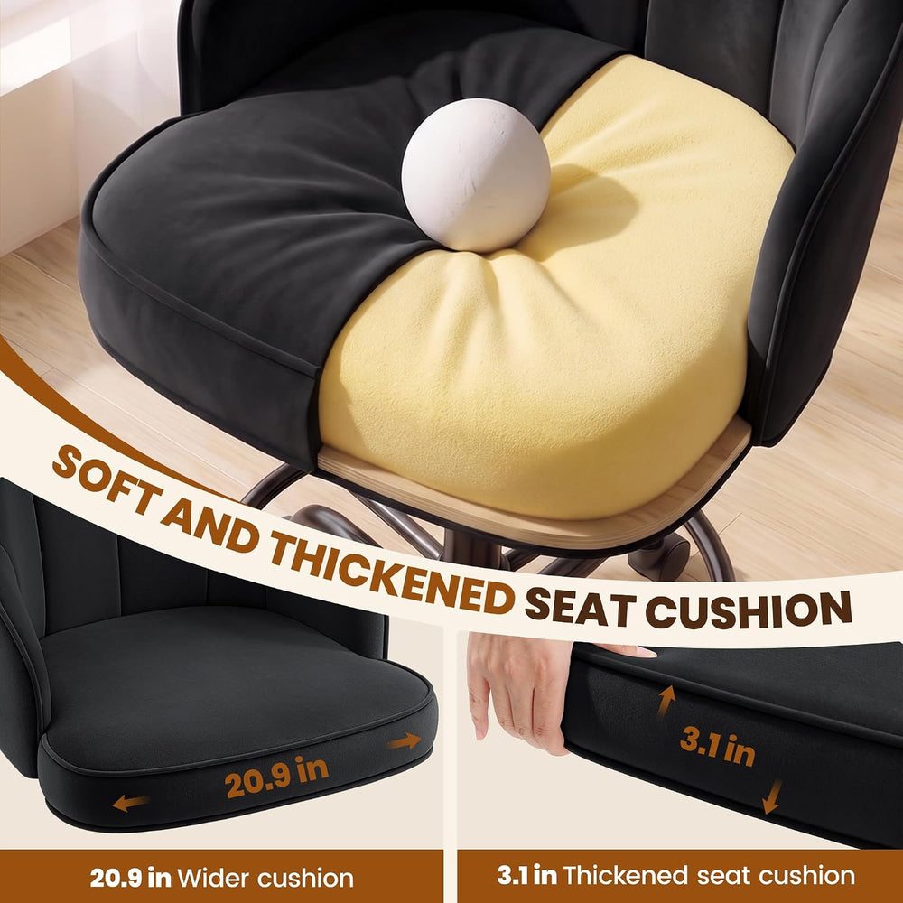 Drafting Tall Office Chair for Standing Desk, Velvet & Back Support
