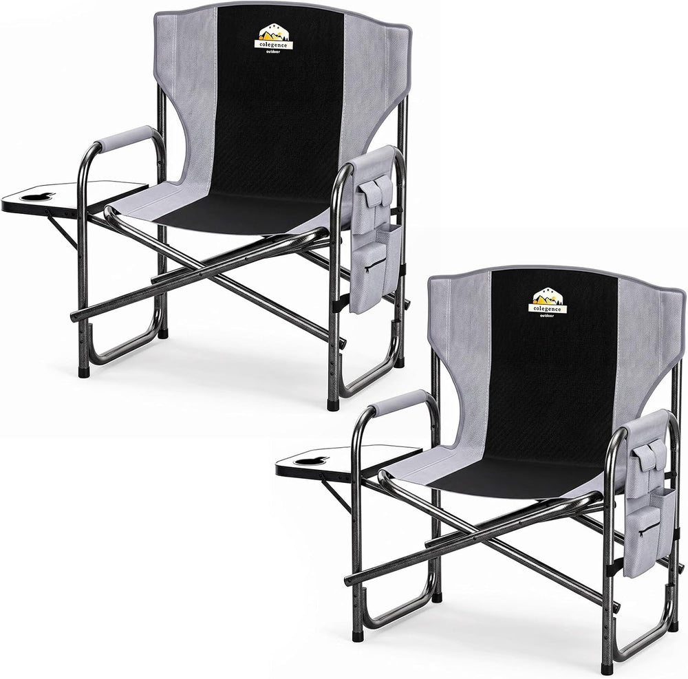 Colegence Oversized Camping Chairs, for Lawn, Soccer, Sport 600-lb Capacity