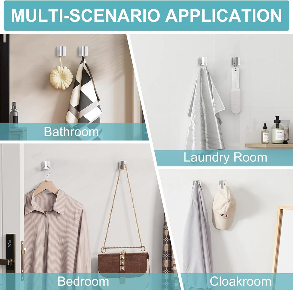10 Pieces Brushed Nickel Towel Bar Set, Double Dase Toilet Paper Holder Bathr...