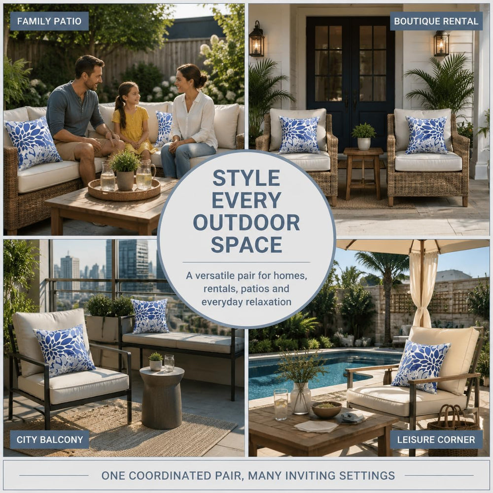 Outdoor Throw Pillows Decorative Pillows with Insert Included
