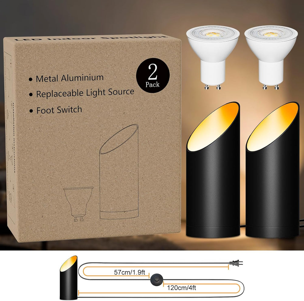 Uplighting Indoor Floor Can Lights,Spot Lights 7W 3000K GU10 LED Up Lights