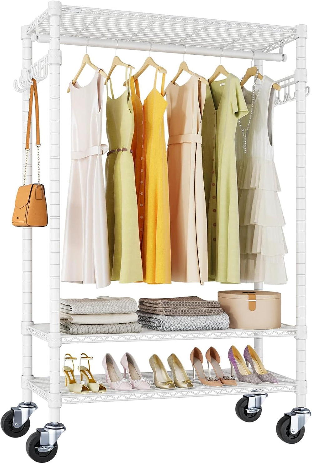VIPEK R3 Rolling Clothing Rack Portable Garment Rack for Hanging Clothes
