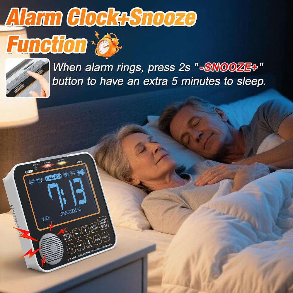 NOAA Weather Alert Radio for Home - S.A.M.E. Localized Programming
