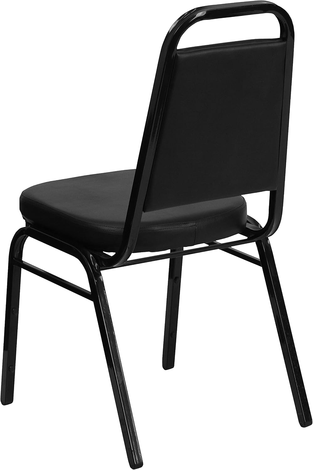 Flash Furniture Hercules Trapezoidal Back Stackable Banquet Chair, Black