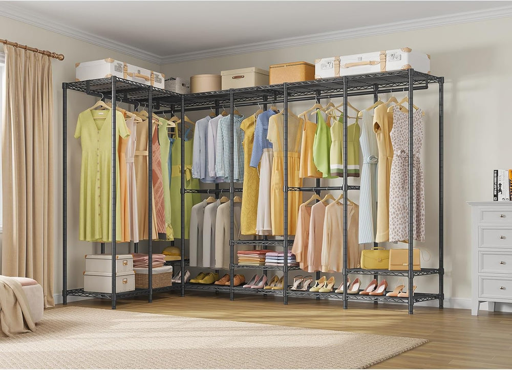 VIPEK U70 Heavy Duty Clothes Rack, Extra Large Closet Organizer, Black