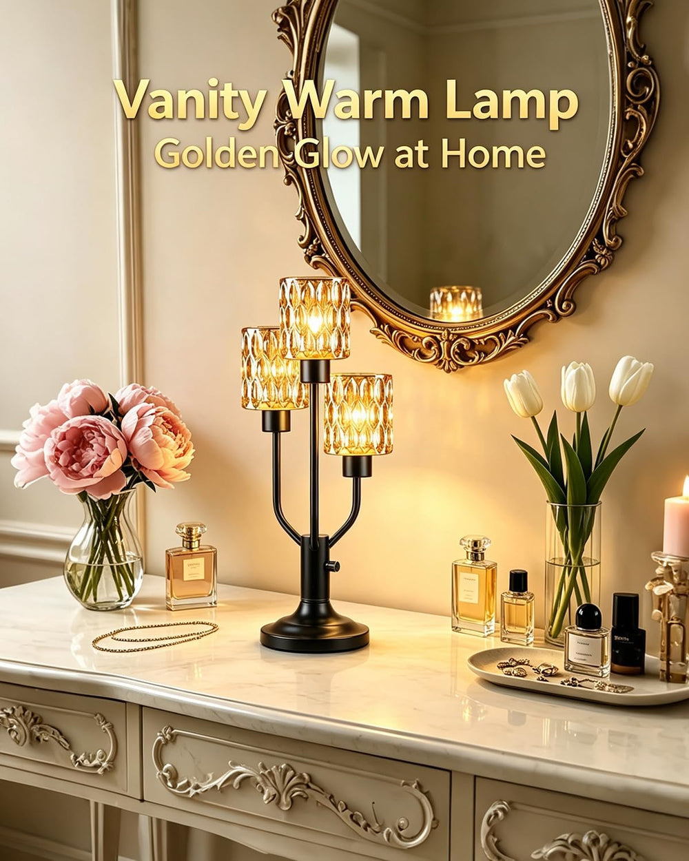 Mid Century Modern Table Lamp Dimmable Vintage Black Lamp Gift Box