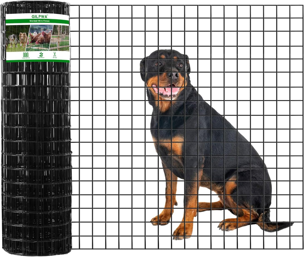 GILPWA Wire Fence, 36 in(H) X 50 ft(L) PVC Coated Welded Wire Fencing 2"...
