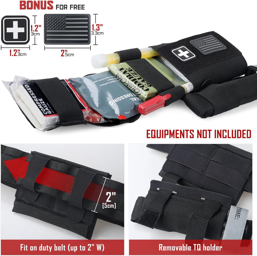 LIVANS Molle IFAK Micro Trauma Pouch, Tactical First Aid Belt Bag