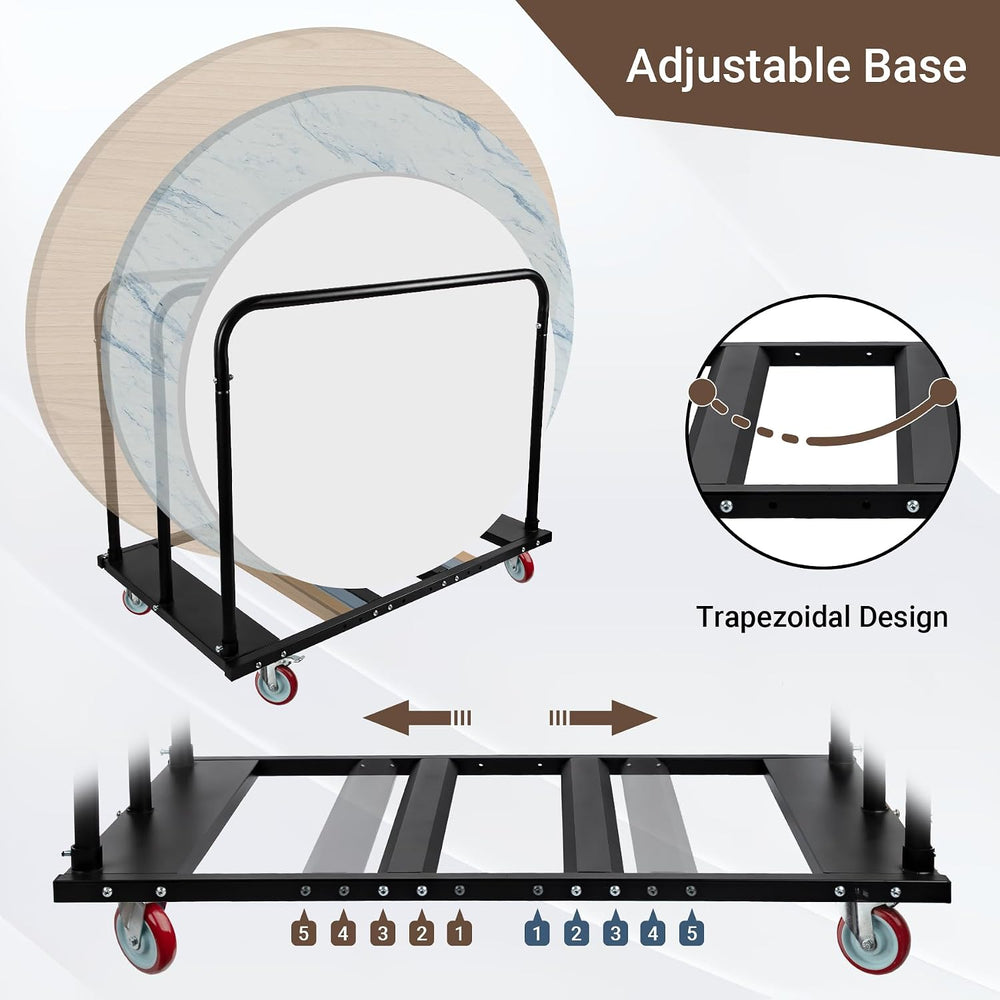 Folding Table Cart, 1800 Heavy Duty Drywall Dolly Cart