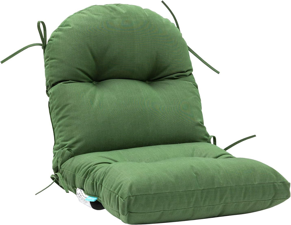 QILLOWAY Tufted Outdoor Chair Cushion Set of 2, Waterproof 43x20x4 Inch Non S...
