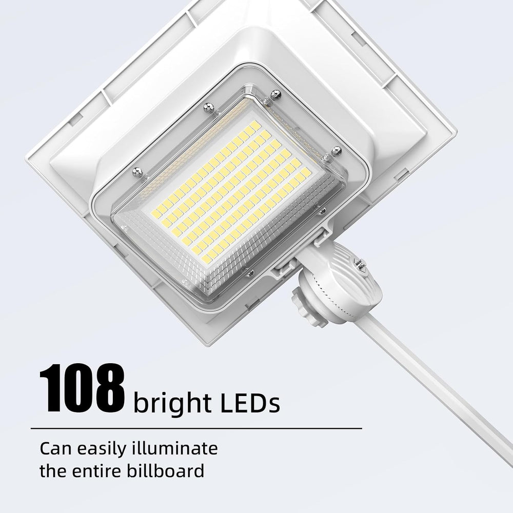 Solar Sign Lights Outdoor,108 led 5020 Lumen Solar Sign Light, 5000 mAh Billb...