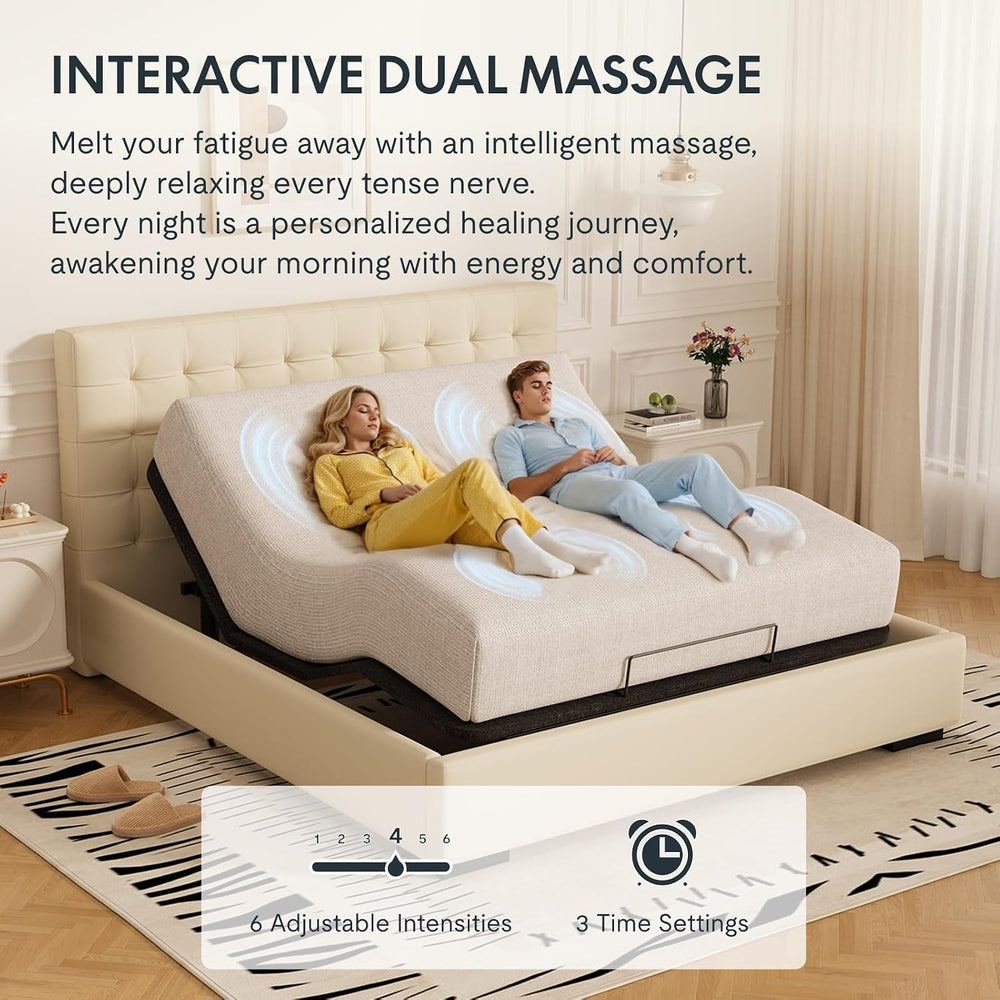 FLEXISPOT Adjustable Bed Bases, Massage, Zero Gravity & Memory Postions