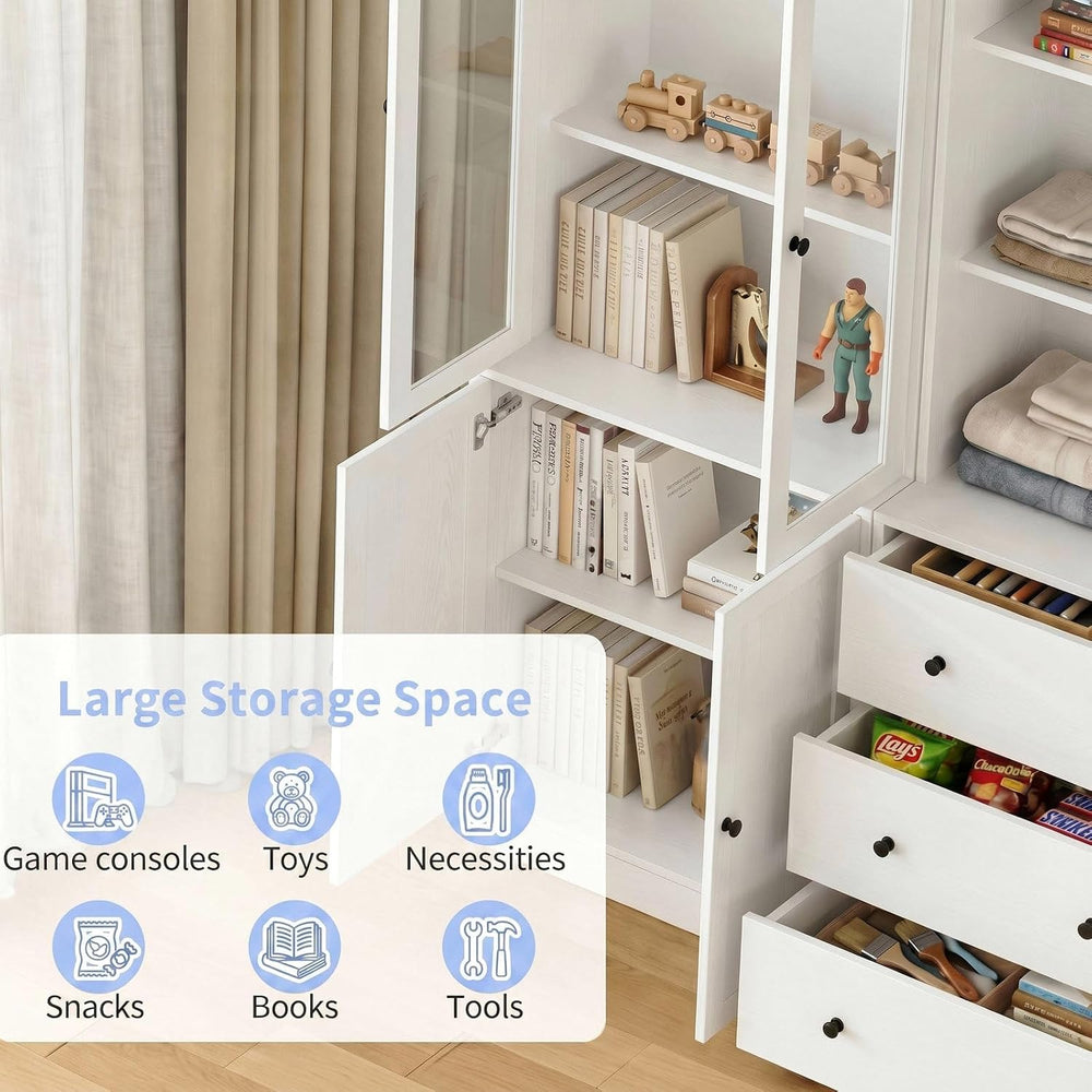 TUSY 71" H Bookcase with Storage