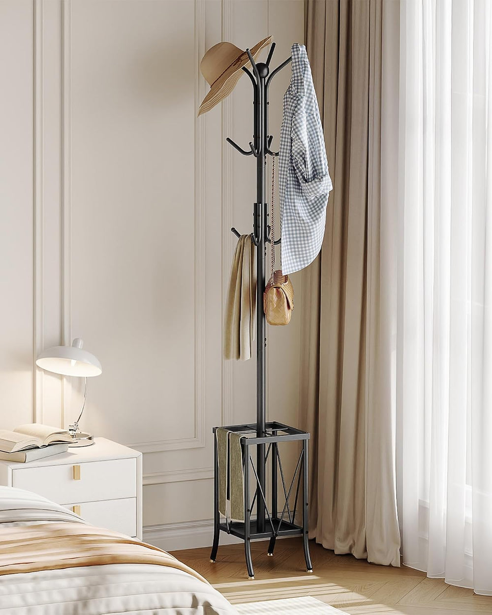 CHOEZON Coat Rack Freestanding, Coat Rack with Umbrella Holder, Entryway Hang...