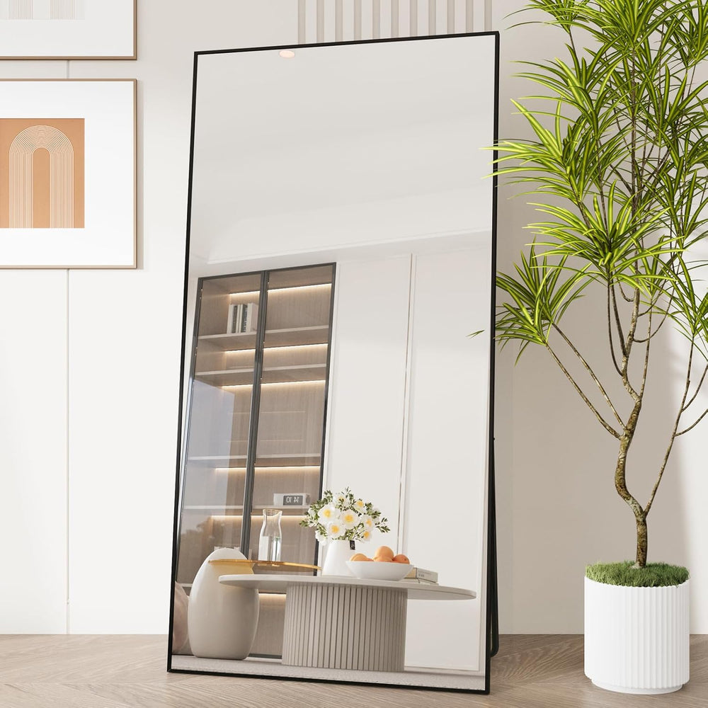 LFT HUIMEI2Y 71"x32" Full Length Mirror, Black Floor Mirror