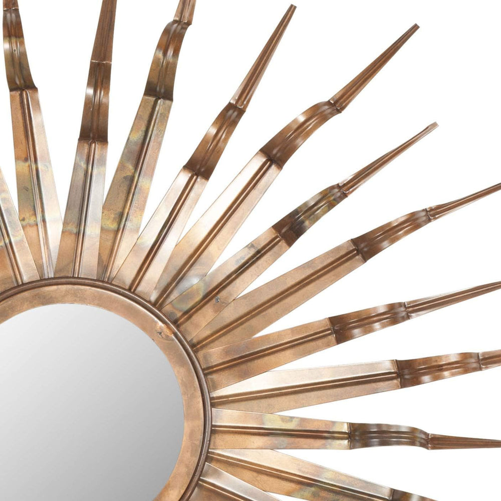 SAFAVIEH Sunburst Mirror, 33.1" Copper MIR3006A