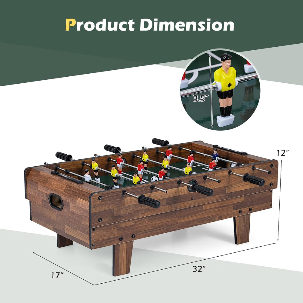 Giantex 4-in-1 Multi Game Table, Combo Foosball Game Table Top w/Billiards, P...