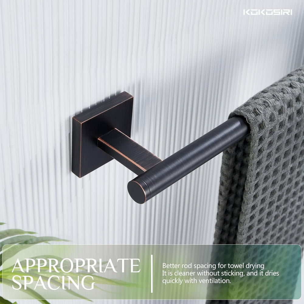 KOKOSIRI Bathroom Towel Bar Bath Towel Holders for Toilet Kitchen Cabinet Wal...