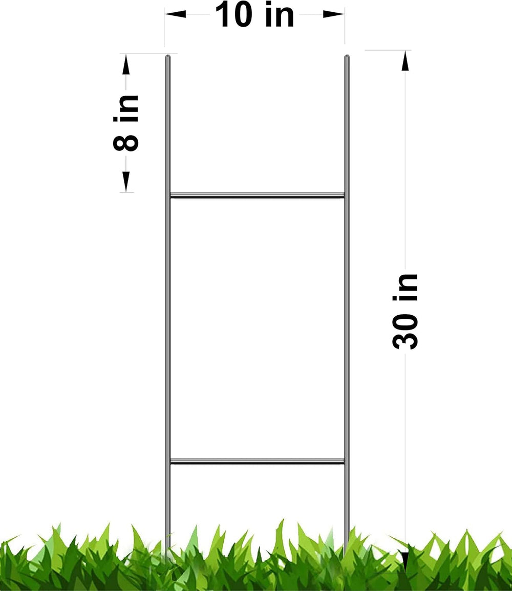 Yard Signs Pack of 10 Red Signs Blank 18''x24'' x 4 mm Corrug...