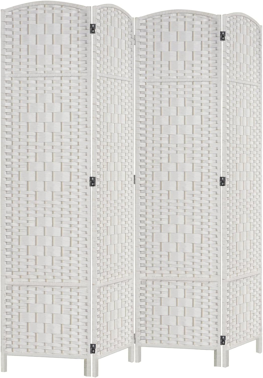 RHF Room Divider Panel,Partition Room Dividers,4Panel Privacy Screen,White