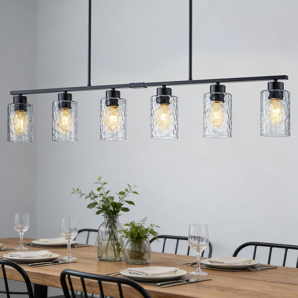 6-Light 45" Wide Dining Room Light Fixture, Kitchen Chandeliers over Table