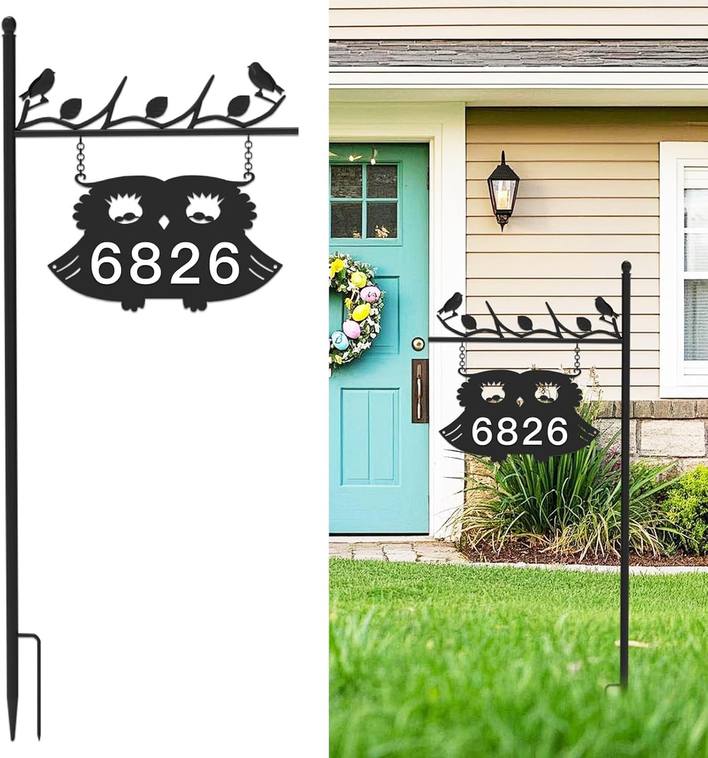Metal Address Sign for Houses, House Numbers for Outside