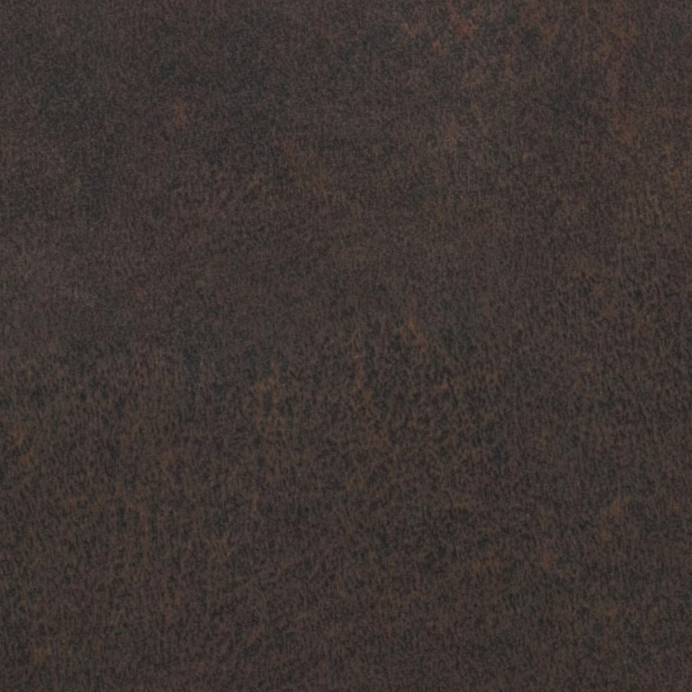SIMPLIHOME Waverly 48" Wide Vegan Leather Rectangle Ottoman in Brown
