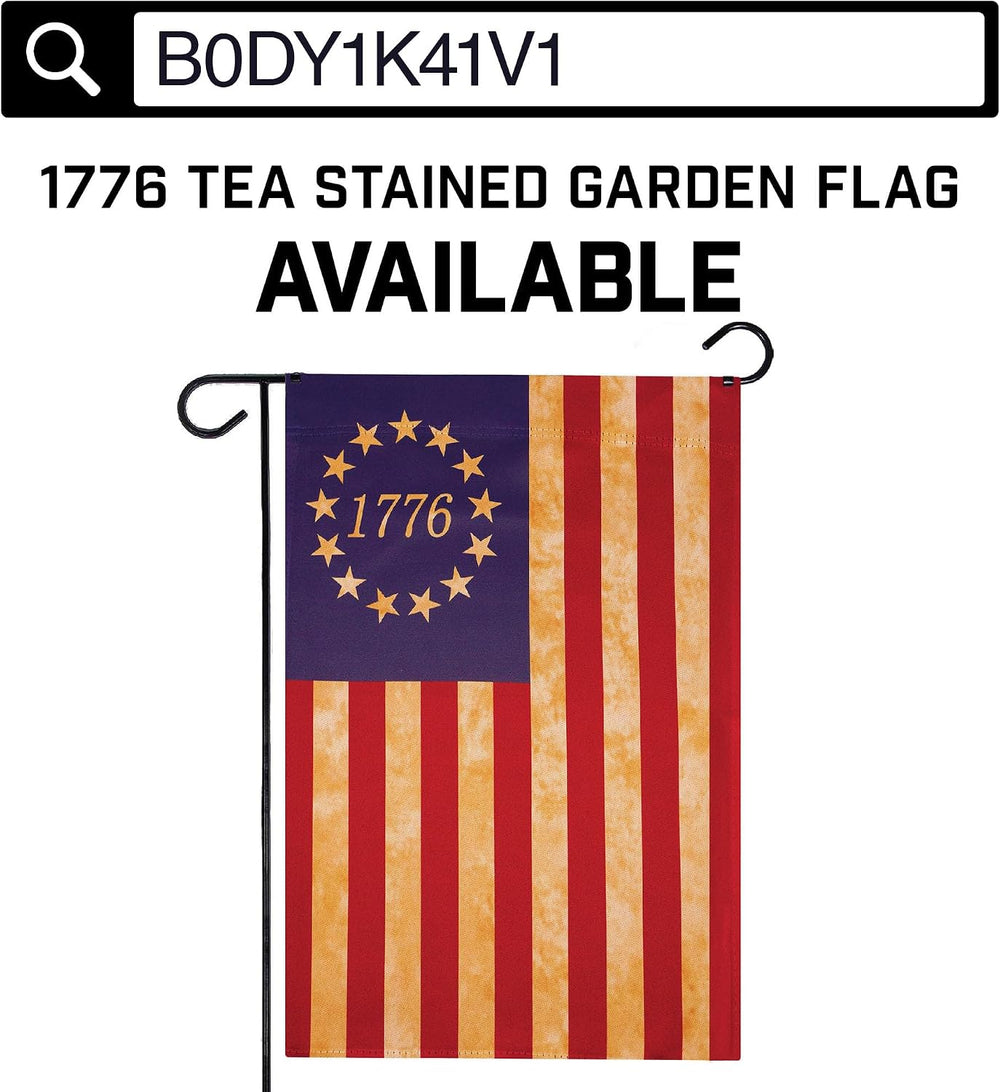 G128 Betsy Ross 1776 Tea-Stained Flag | 4x6 Ft | ToughWeave Pro Series Embroi...