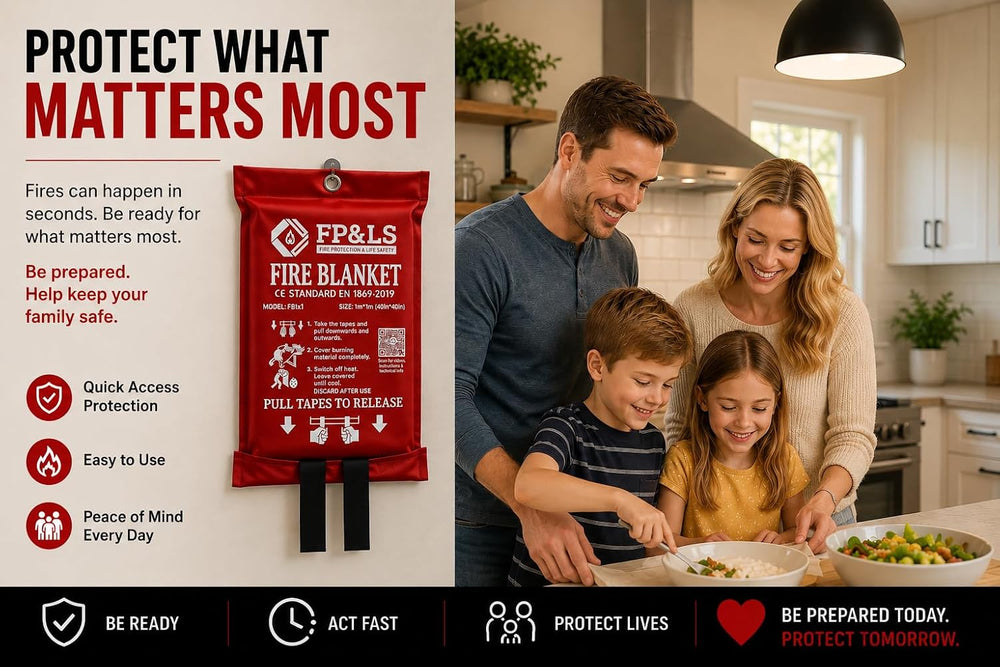 FP&LS - Fire Blanket for Kitchen & Home – Emergency Fire Blanket 40” ...