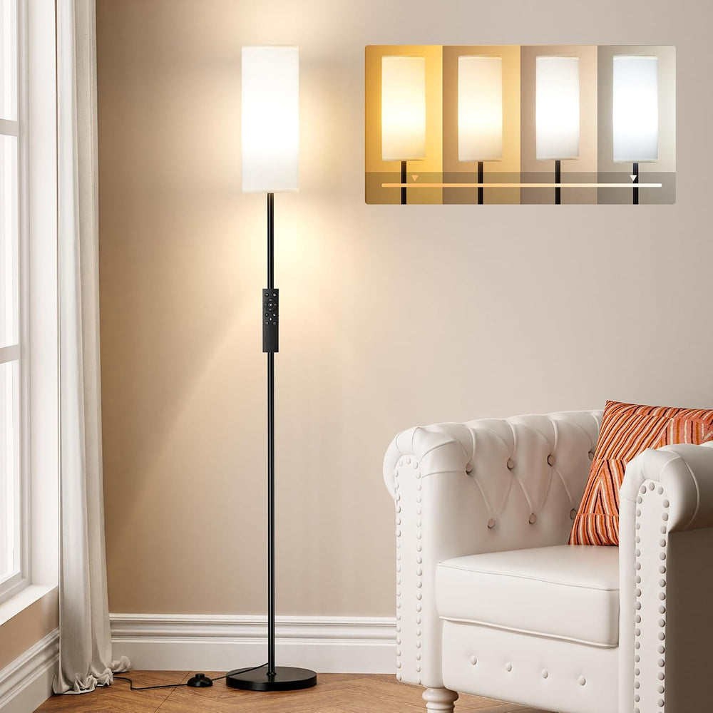 Ambimall 64" Modern Floor Lamp with Remote Control, 9W Bulb Included