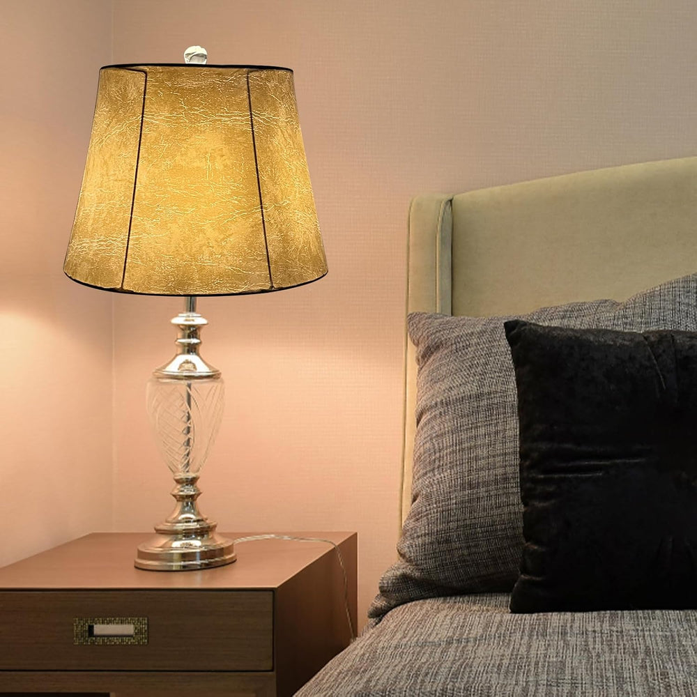TOOTOO STAR Drum Lampshades Set of 2, 10" Top x 14" Bottom x 10&quo...